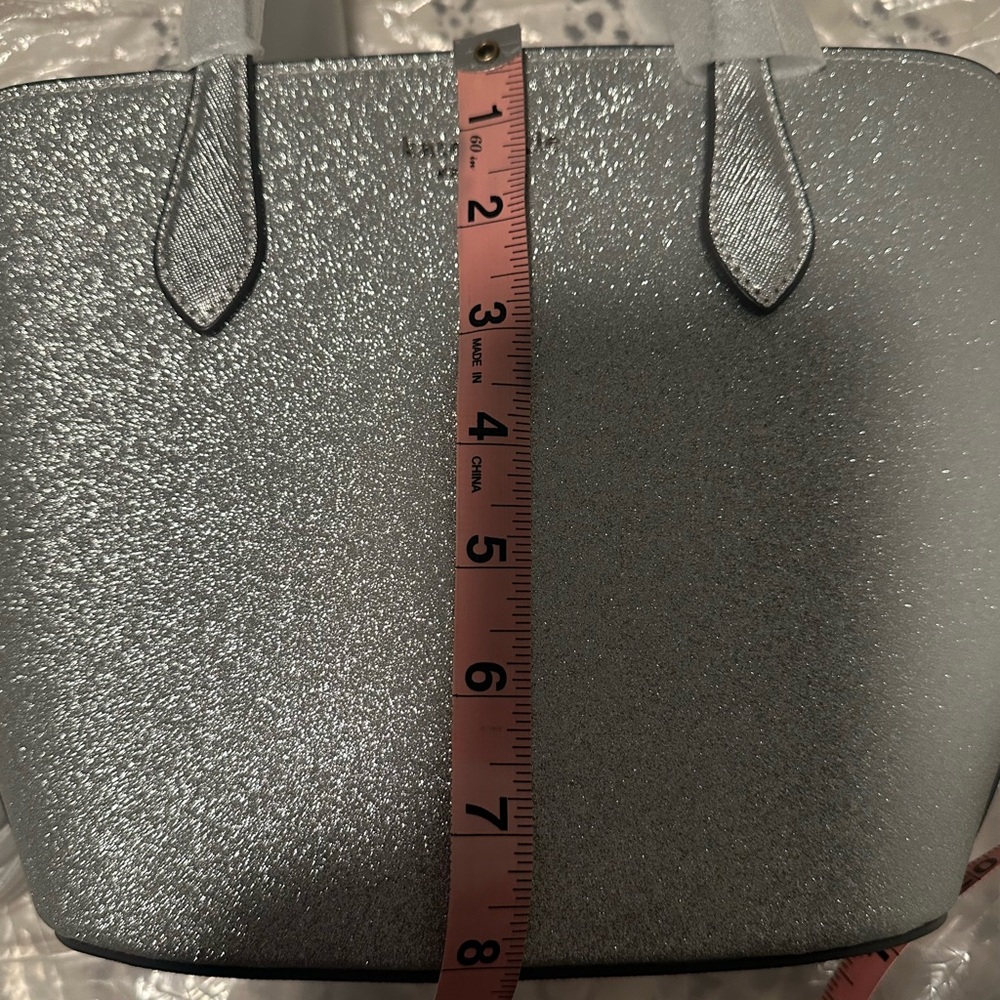 kate spade Silver Glitter Small Tote - Picture 6 of 6